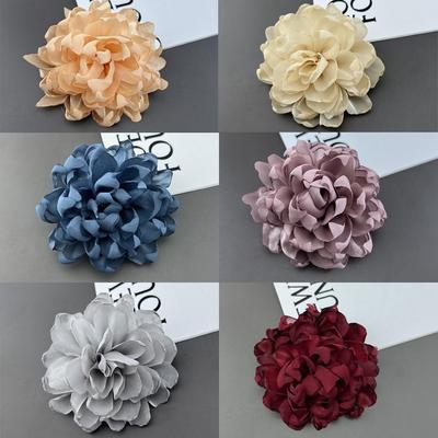 Handmade Large Flower Brooch Fabric Collar Flower Fashion Suit Sweater Coat Brooches  Party