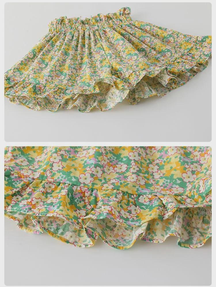 Pantaloni scurți florali de vară 2025 pentru fetițe - Design la modă, versatil, elegant