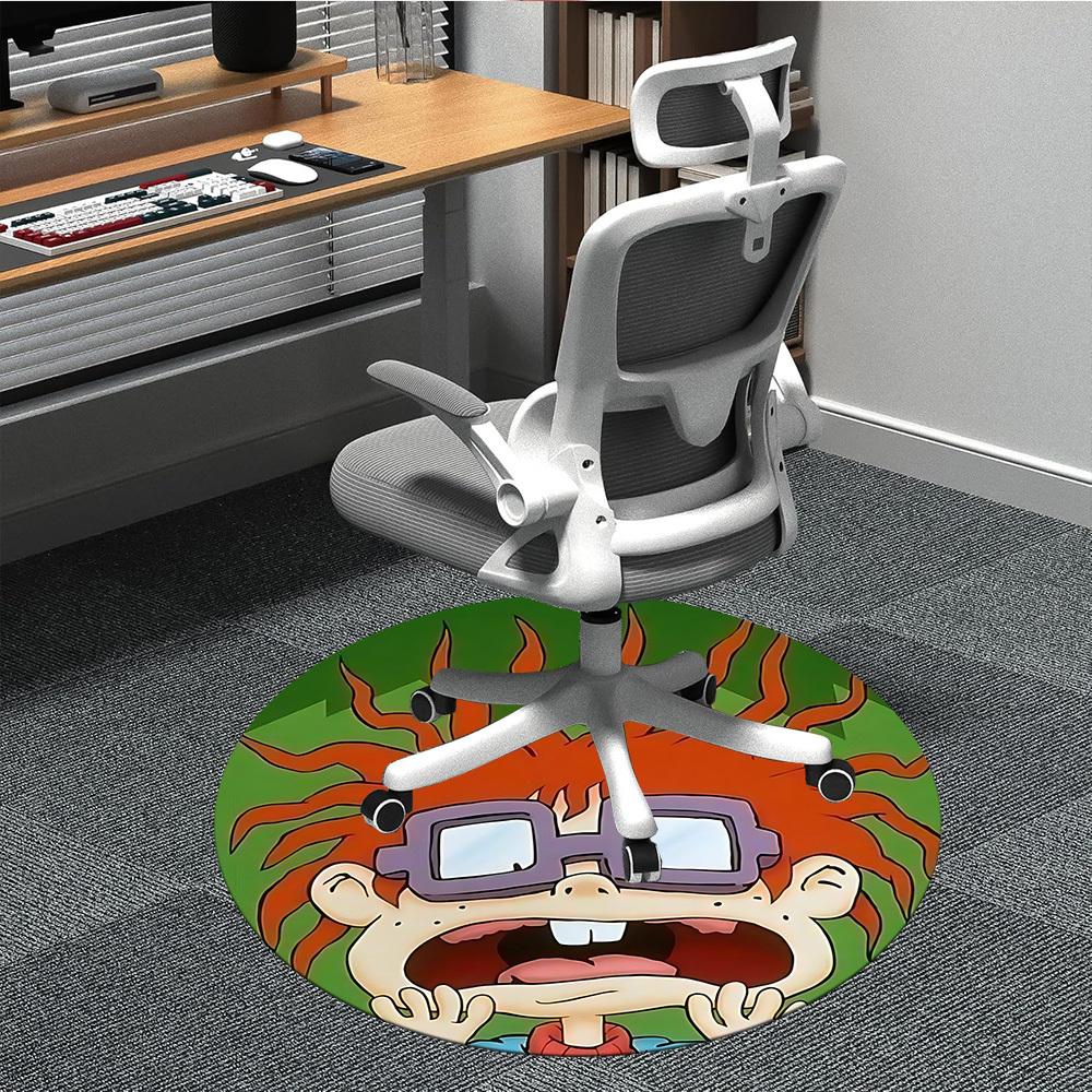 

1PC Rugrats Office Round Rug, Non-slip, Soft and Durable Office Rug for Interior Decoration, Perfect for Office yy250915092 80cm by 80cm