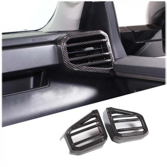 Carbon Look Dashboard Side Air Outlet Vent Cover Trim For Toyota Tundra -23