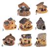 8 Style Mini Small House Cottages Diy Crafts Figure Ornament Garden Landscape