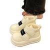 Snow boots women's winter new velvet thick-soled warm cotton shoes Velcro bread shoes