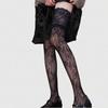 Black Lace Over-The-Knee Stockings For Women All Season