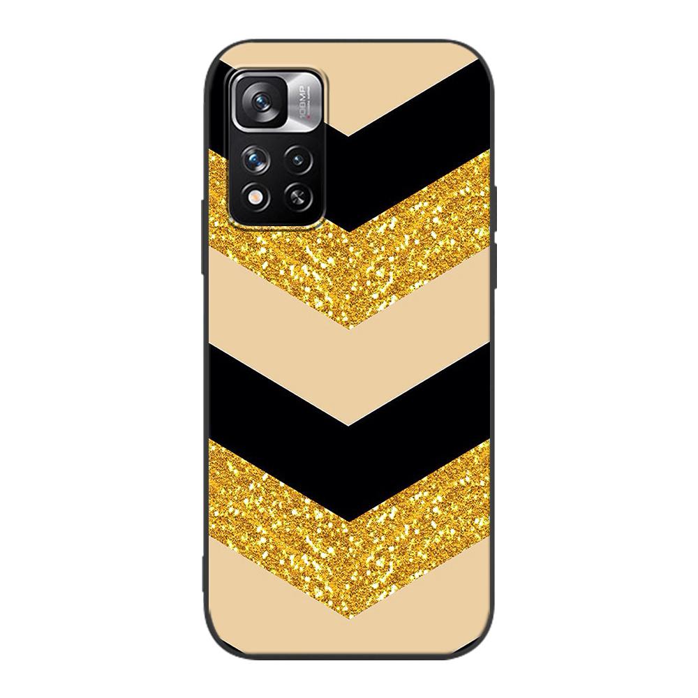 Fashion Pink Marble Case for Xiaomi Redmi Note 9S 9 8 10 11 Pro 9C 9A 7 8T 7A 8A 6A 6 10S Black Soft Silicone Phone Cover Coque