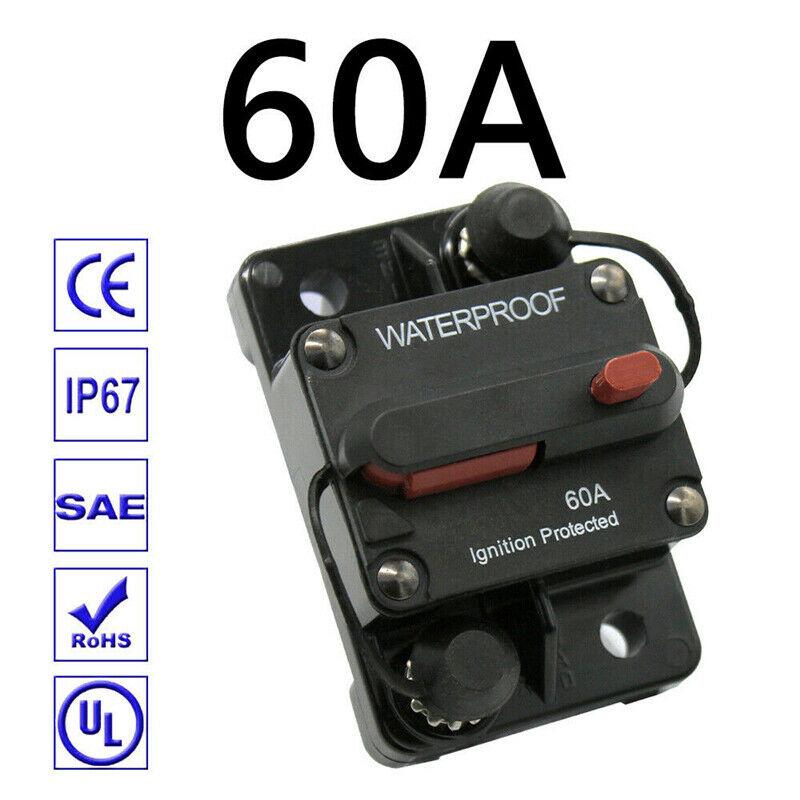 30A-300A AMP Circuit Breaker Fuse Reset 12-48V DC Car Auto Boat Waterproof Fuse Box 80A 100A 120A 150A 200A 250A Car Protector
