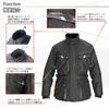 Model Winter Ride Touring Suit [Motobase] Autumn/Winter Windproof/Coldproof/Waterproof (Jacket/Pants Set)/MBWS-01 (Black/Red/4L)