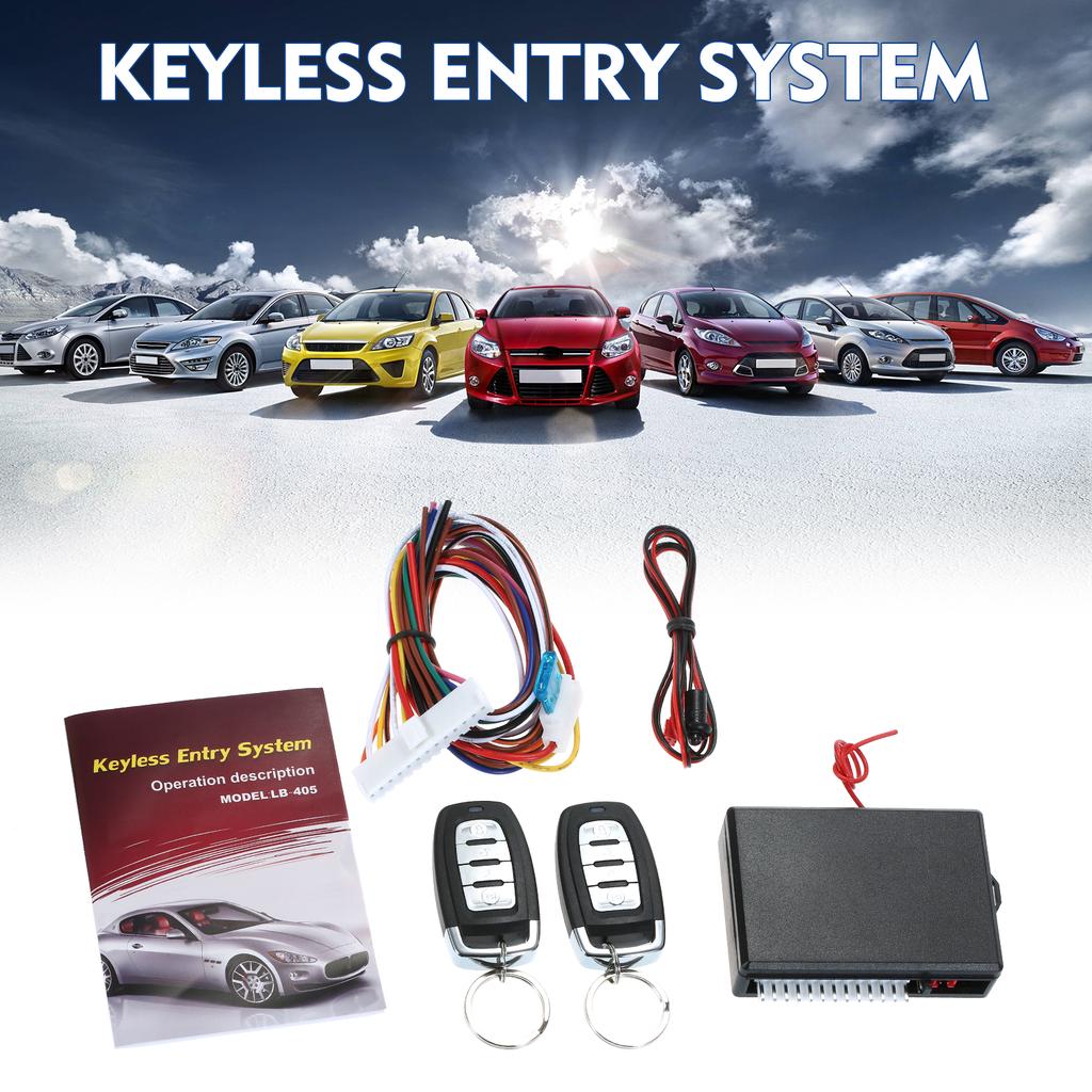 Universal Car Remote Central Kit Locking Keyless Entry System 4 Button DC 12V for Car Vehicle Automotive Support Trunk