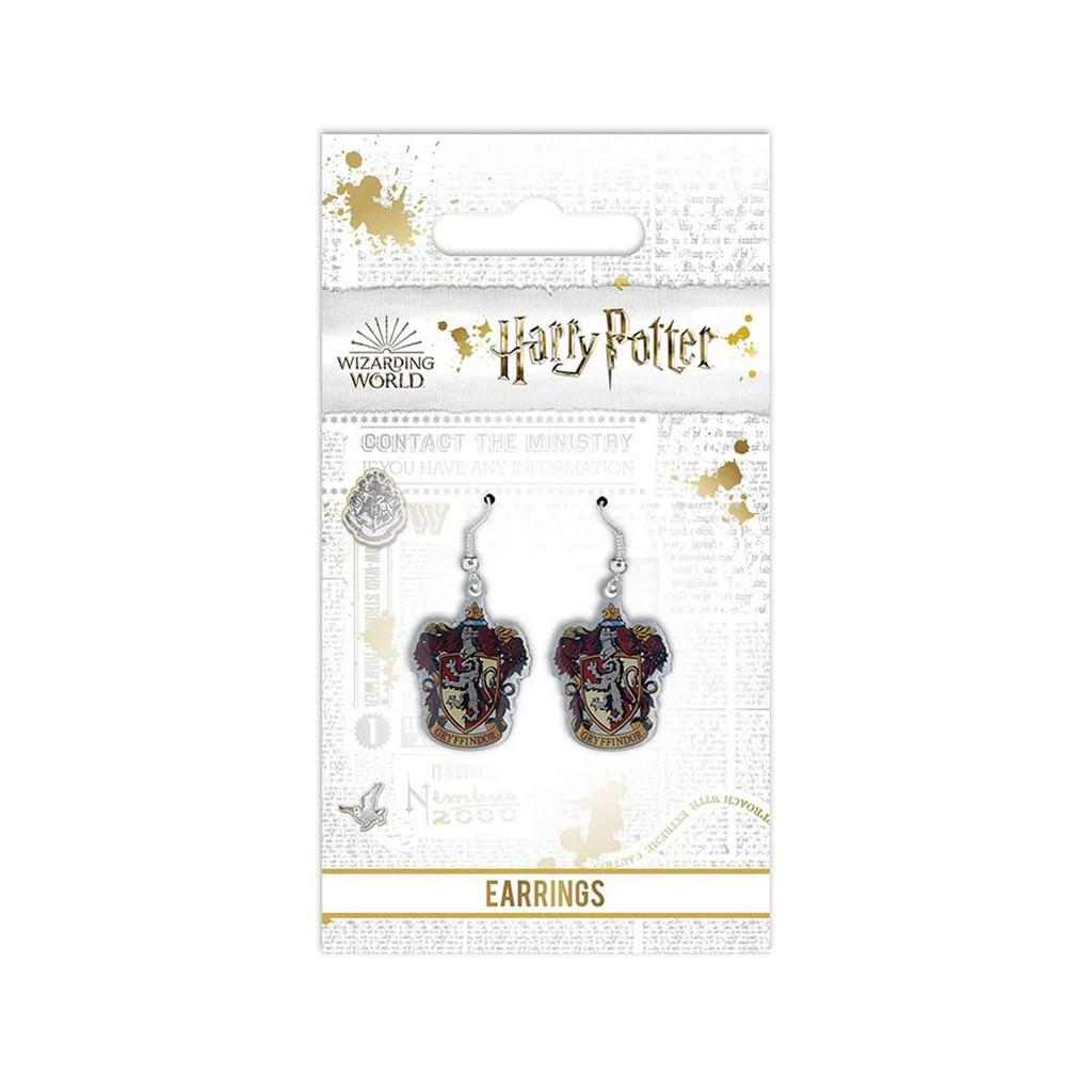 U-Treasure Harry Potter Gryffindor Crest Drop Earrings for Women, Authentic Imported, Perfect Gift