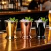 Cocktail Glass Stainless Steel Julep Cups 400ml Reusable Southern-style Wine Glass Elegant Metal Drinkware for Home Bar