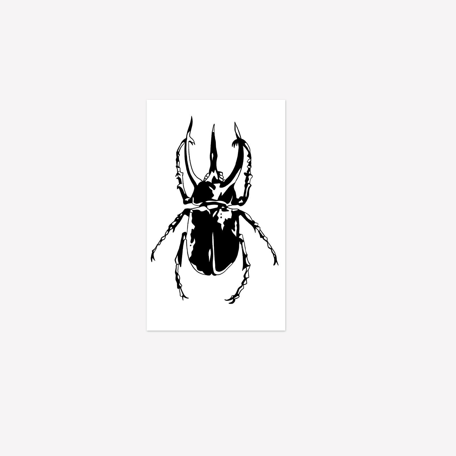 

Realistic Beetle Tattoo Sticker, Personalized Insect Elements, Waterproof, Sweat-Proof And Non-Reflective 11*18