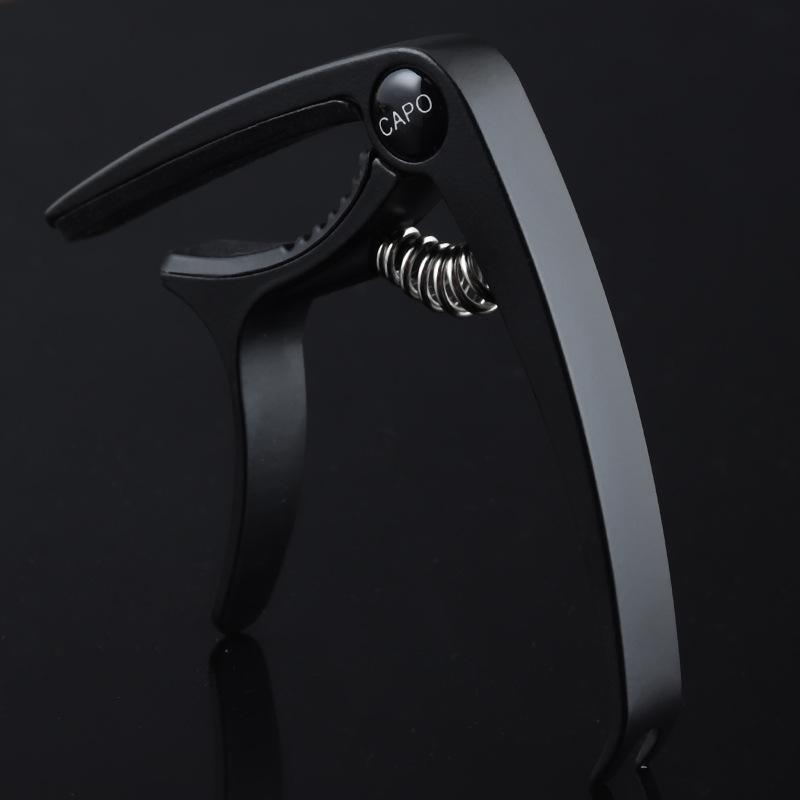 1pc Aluminum Alloy Guitar Capo, Quick Change Capo for Acoustic Electric Guitar, Precise Tuning & Easy Clamp, Durable чёрный