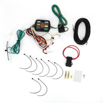Chicote de Fiação para Reboque de 4 Pinos com Tampa Antipoeira 56261 Plug and Play para Sienna Exceto SE 2015-2020