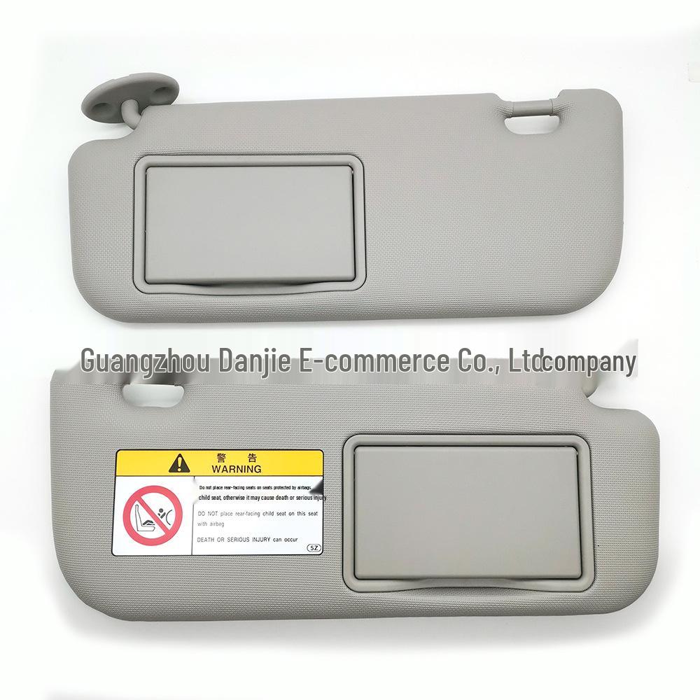 Gray Sun Visor with 2 Screws for Toyota Corolla 2014-2018