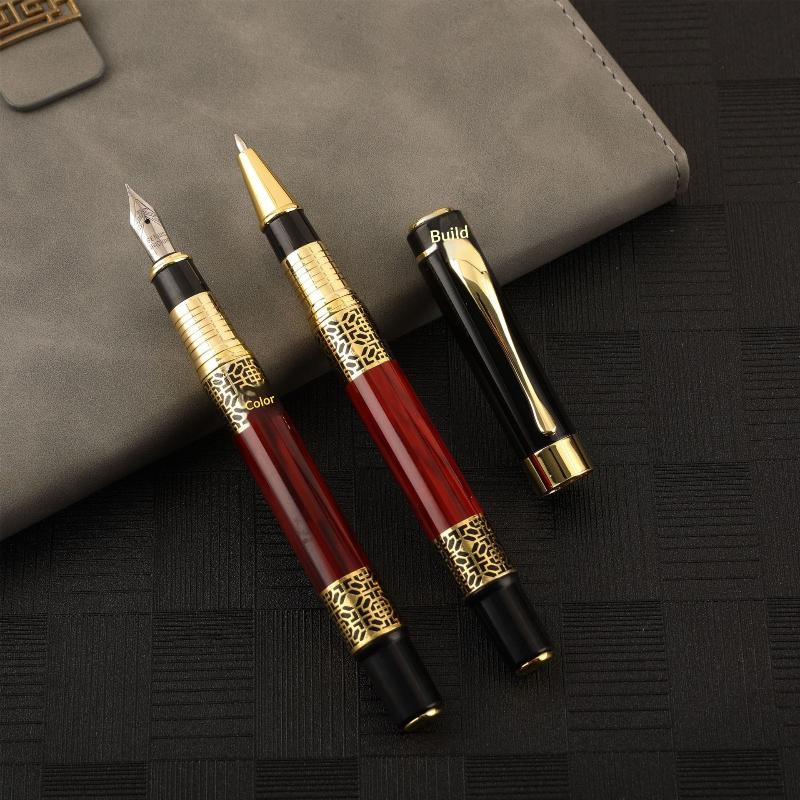 Smooth Writing Grain Fountain Pen Classic Texture Office Pen School Signature Calligraphy Student Stationery Supplies Gifts