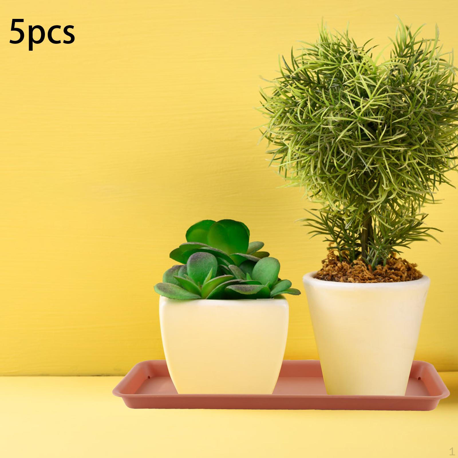 

5 шт., поддоны для растений, цветочный горшок для использования в помещении и на открытом воздухе красный