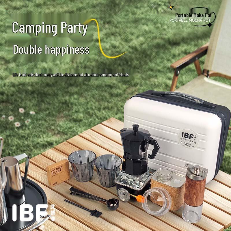 IBF Portable Pour-Over & Moka Coffee Set