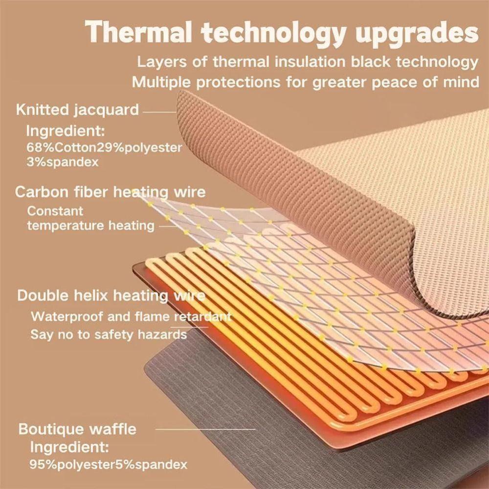 Wearable Shawl Blanket Washable Heating Lap Blanket Household Heating Cloak for Winter