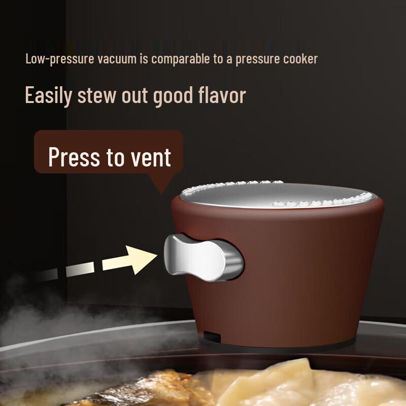 Debolai 32CM Zisha Glazed Non-stick Wok
