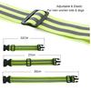 Reflective Band for Running High Visible Night Safety Gear for Arm Wrist Waist Ankle Adjustable Elastic Safety Reflective Belt