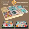 Multi-Game Board: Checkers, Ludo, Five-in-a-Row, Animal Chess – Children's Gift & Brain Teaser