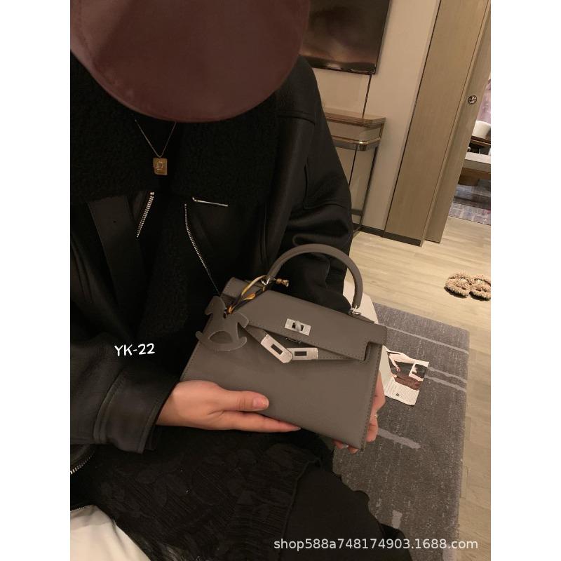 Modische Leder Mini Kelly Tasche Handtasche Damen Neu Vielseitig Exquisit Umhängetasche Kleine Tasche