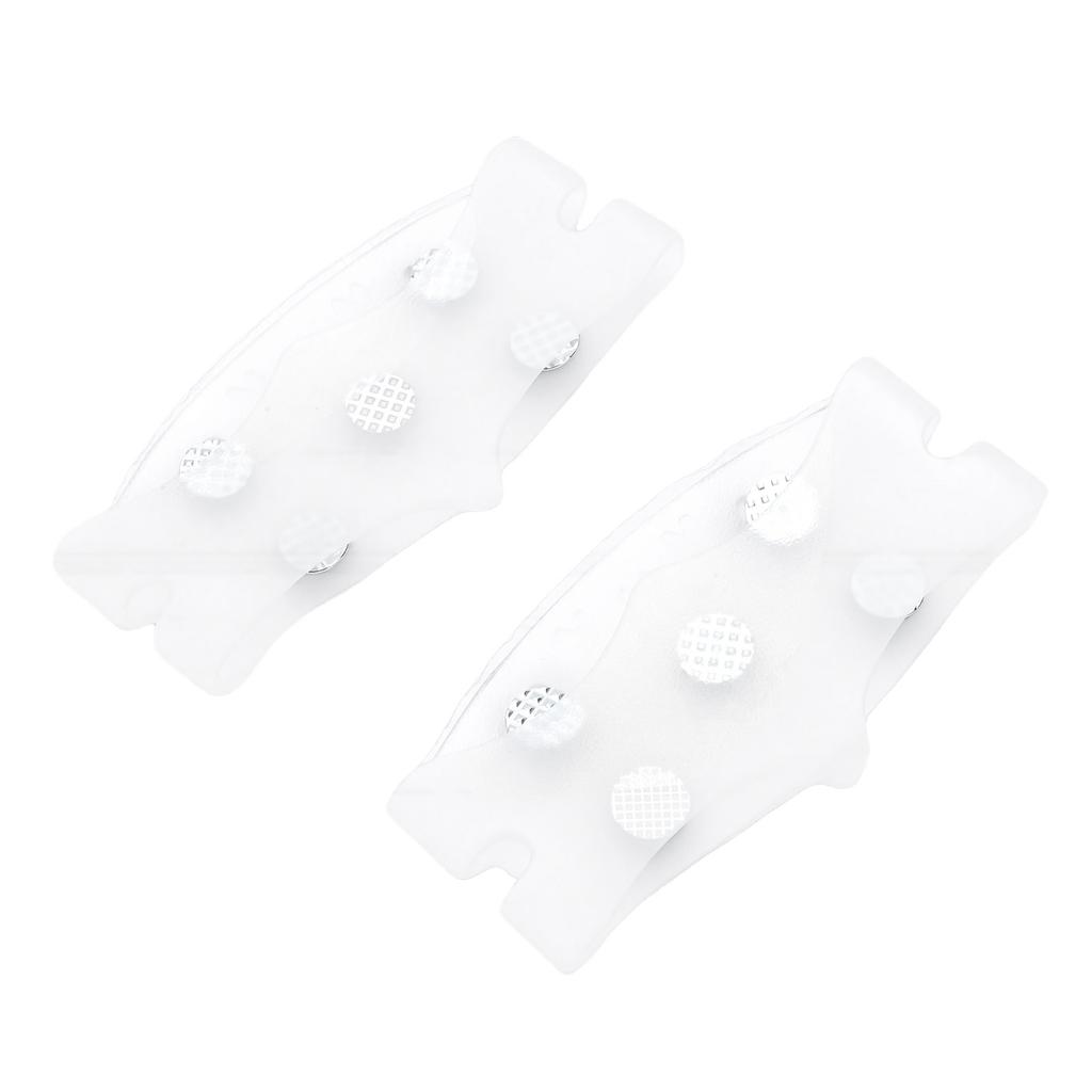 2pcs 5 Prong Ice Cleats Non Slip Enhanced Grip Portable Shoe Spikes for Winter Hiking Snow Traction