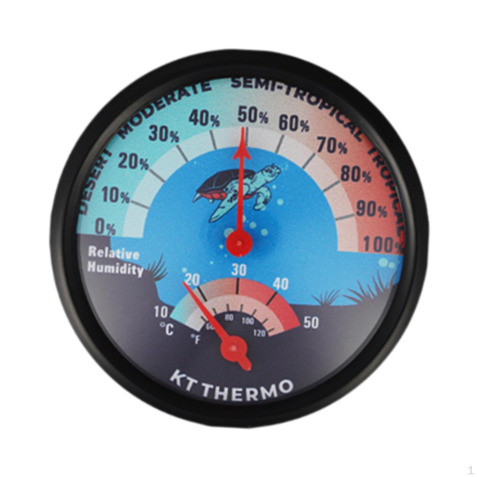 

Аналоговый измеритель температуры и влажности для рептилий, товары для животных, подвесной гигротермометр синий