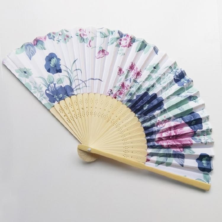 Japanese Floral Hand Fan for Music Festival Dance Gift Performances Home