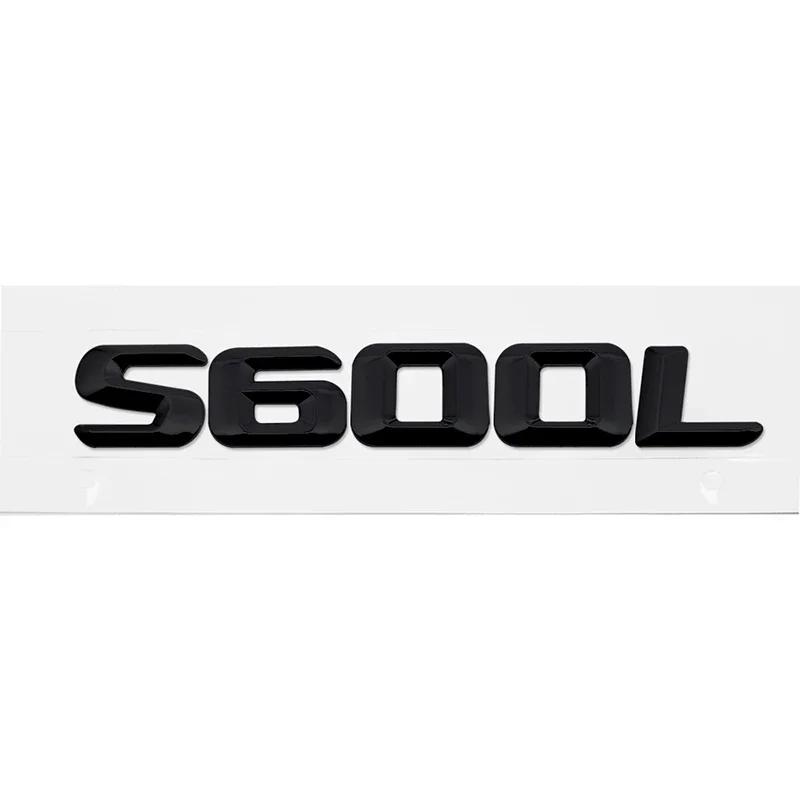 Alloy ABS Car Number Letters Sticker Rear Trunk Badge Decals for Mercedes Benz S300L S320L S400L S500L S600L Emblem Accessories