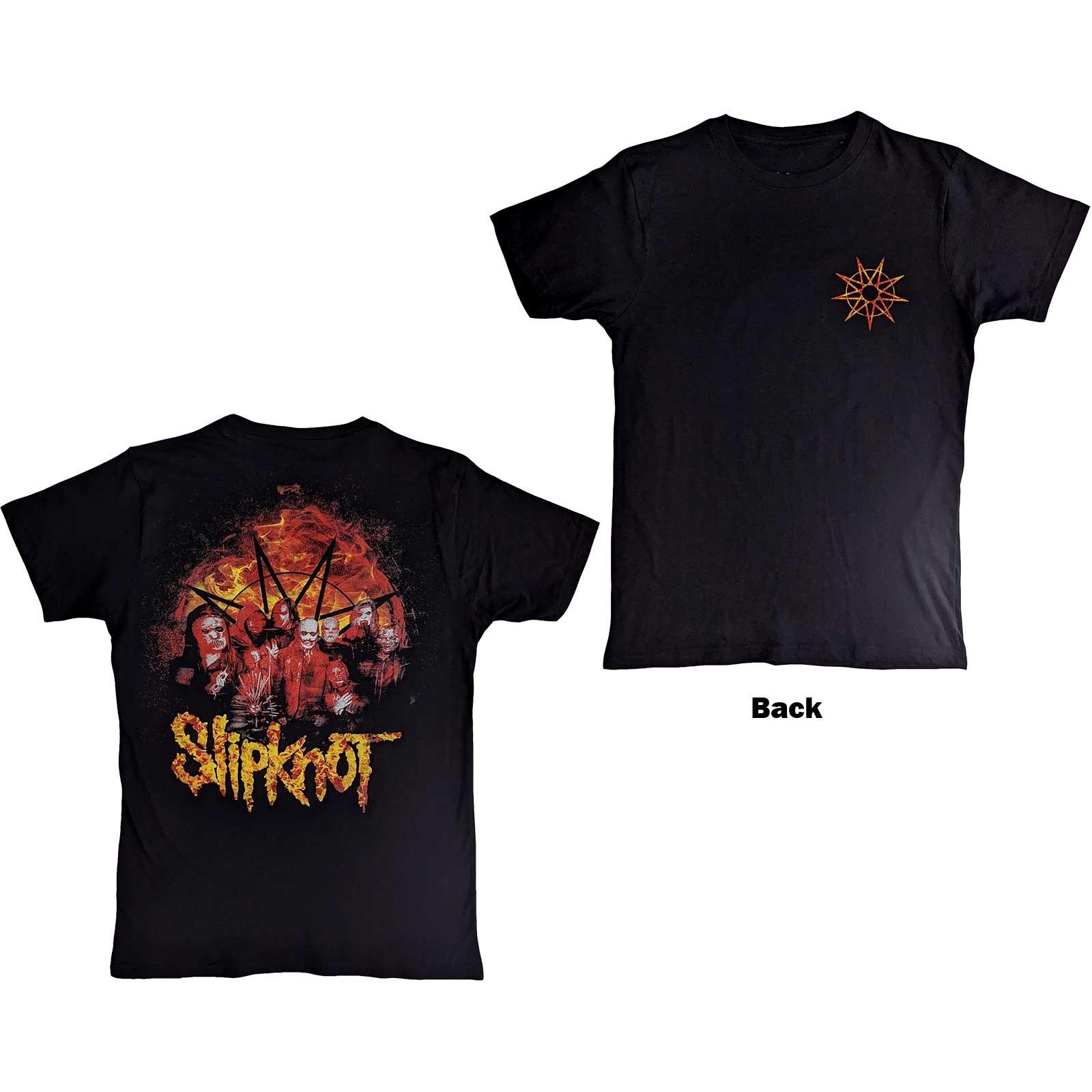 Slipknot T-Shirt: The End So Far Flame Logo (Back Print) OFFICIAL NEW S