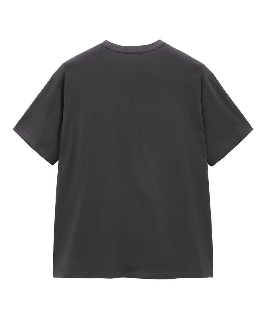 BIG UNION Melting Logo Graphic T-Shirt (Gray)