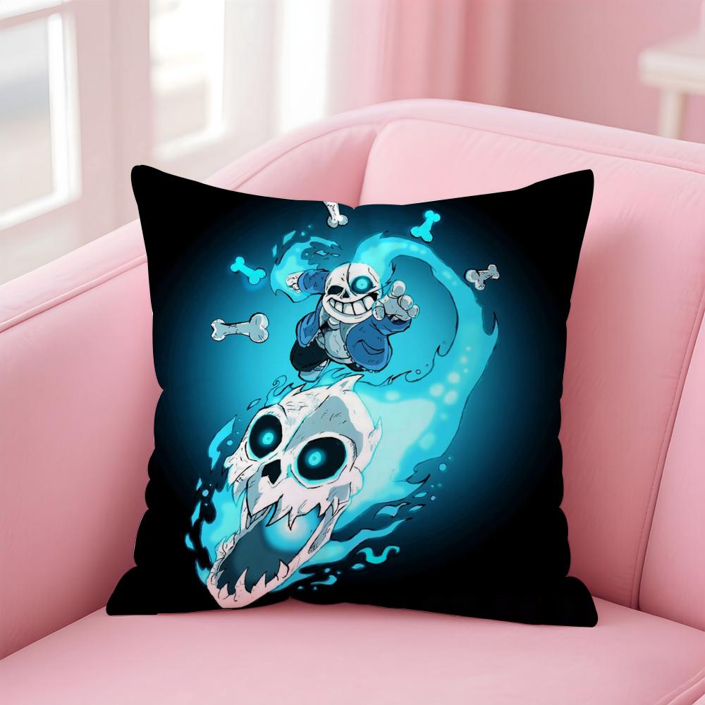 Game U-UndertaleS Cushion Cover Home & Car Multi-Scene Pillow Cover - Reversible, Soft & Durable for Daily Use