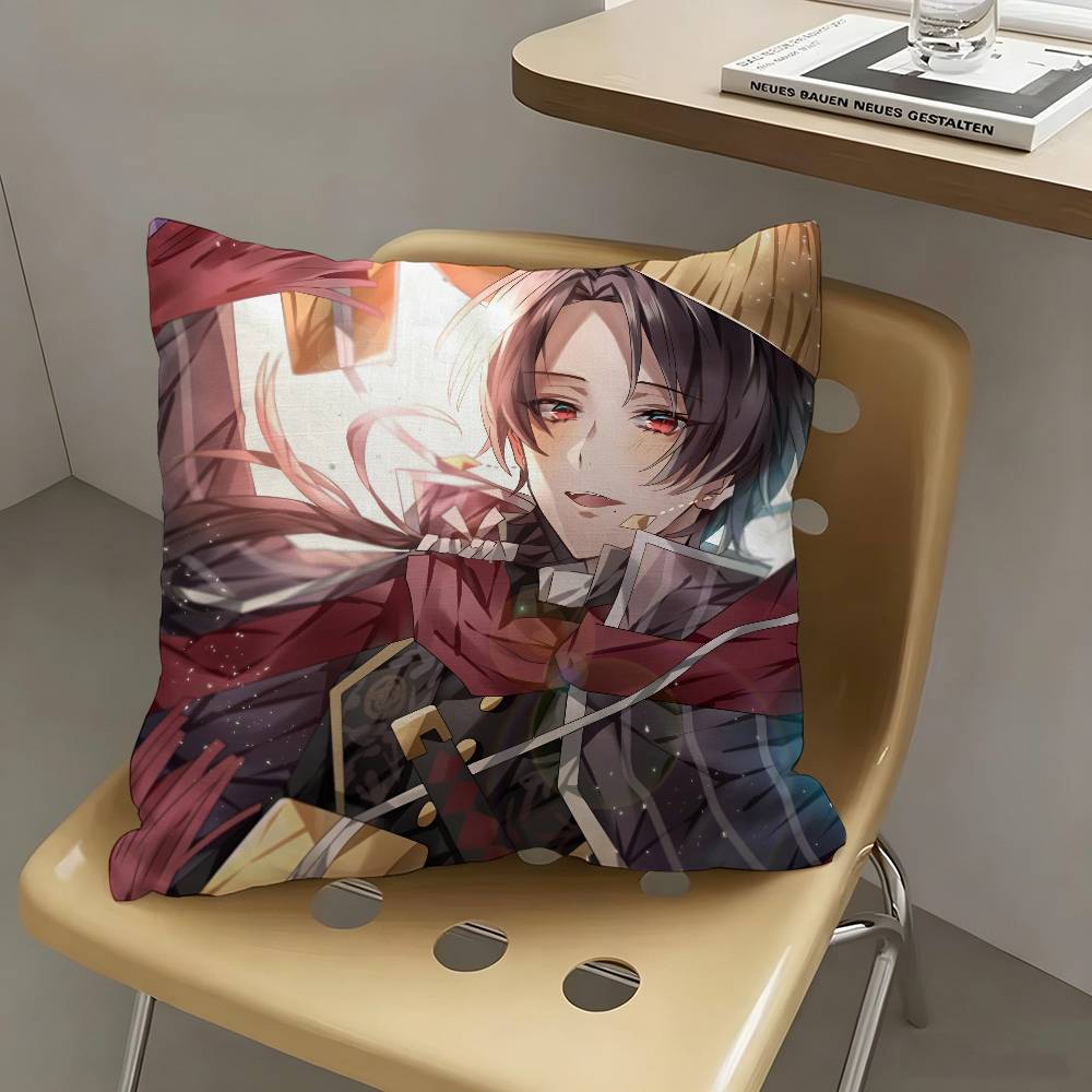 1pc Anime Touken Ranbu Kai Pillow Case Fashion Square Pillowcase Bedroom Sofa Room Ins Decoration Leisure