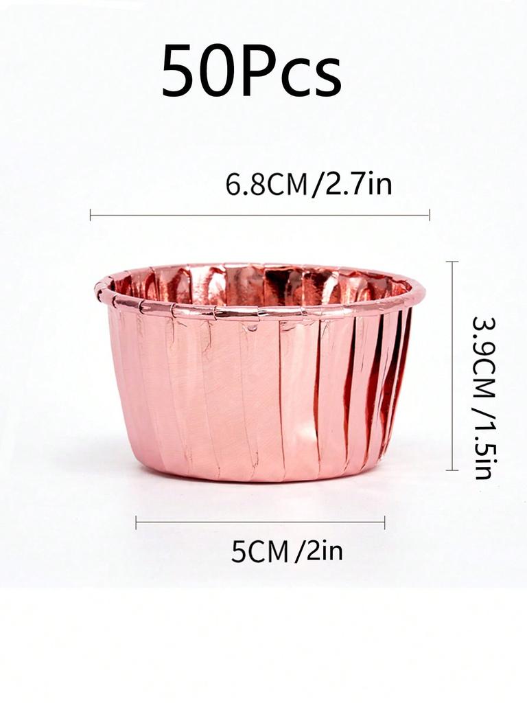 50PCS Pack Muffin Cupcake Liner Cake Wrappers DIY Baking Cup Tray Case Cake Paper Cups Pastry Tools Party Supplies