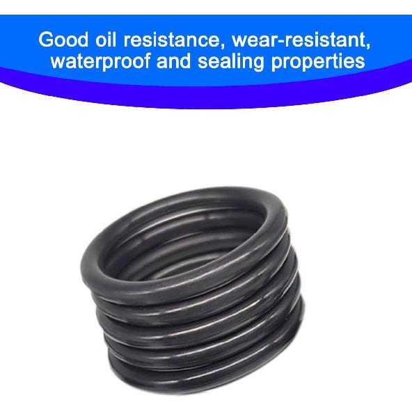 Bittwee 50PCS O-Ring Replacement, OEM#11105 Vehicle Oil Drain Plug Gasket, Wear Resistance Nitrile Rubber Automotive Petrol Pump Seal Accessories,