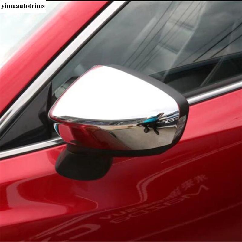 Rearview Mirror Cap Shell Decoration Protection Cover Trim For Mazda 6 Sedan & Wagon 2013-2017 Chrome Accessories Exterior Refit