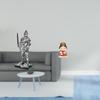Vintage Knight And Mother Resin Statue Sculpture Creative Tabletop Ornament for Entryway Bookshelf