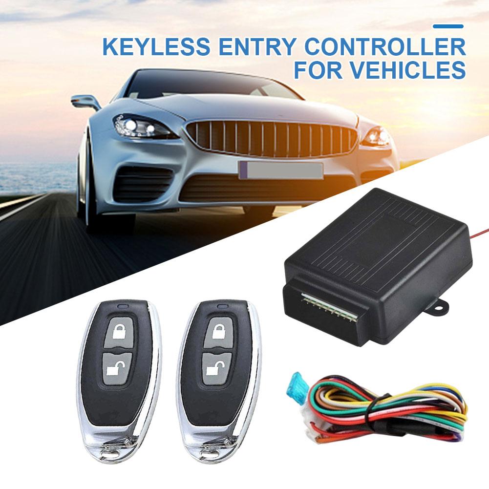 12V Car Remote Central Lock 2 Button Remote Control Car Door Lock Keyless Entry System Kit Remote Trunk Release China Mainland