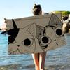 Cat Chis SweetS Home Microfiber Blanket Quick Drying Beach Towels Oversized Printing Super Absorbent Pool Towel Blanket