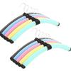 10pcs Flexible Multicolor Foam Hangers Clothing Storage Rack For Home Use