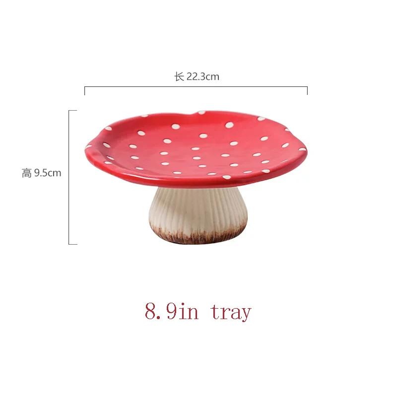 Cute Squirrel Mushroom Ceramic Tableware Set