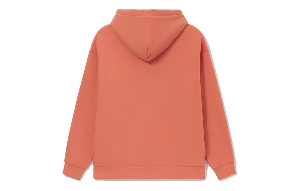Li Ning Sports Fashion Collection Sweatshirts Unisex Brick Red Hooded Thickened Regular AWDRD42-11