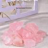 Natural Rose Quartz Aroma Diffuser Stone: Raw Pink Mineral Specimen & Tumbled Hibiscus Quartz.