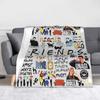 Friends TV Show American Blanket Cartoon Central Perk Flannel Throw Blankets Bedding Couch Personalised Soft Warm Bedspreads