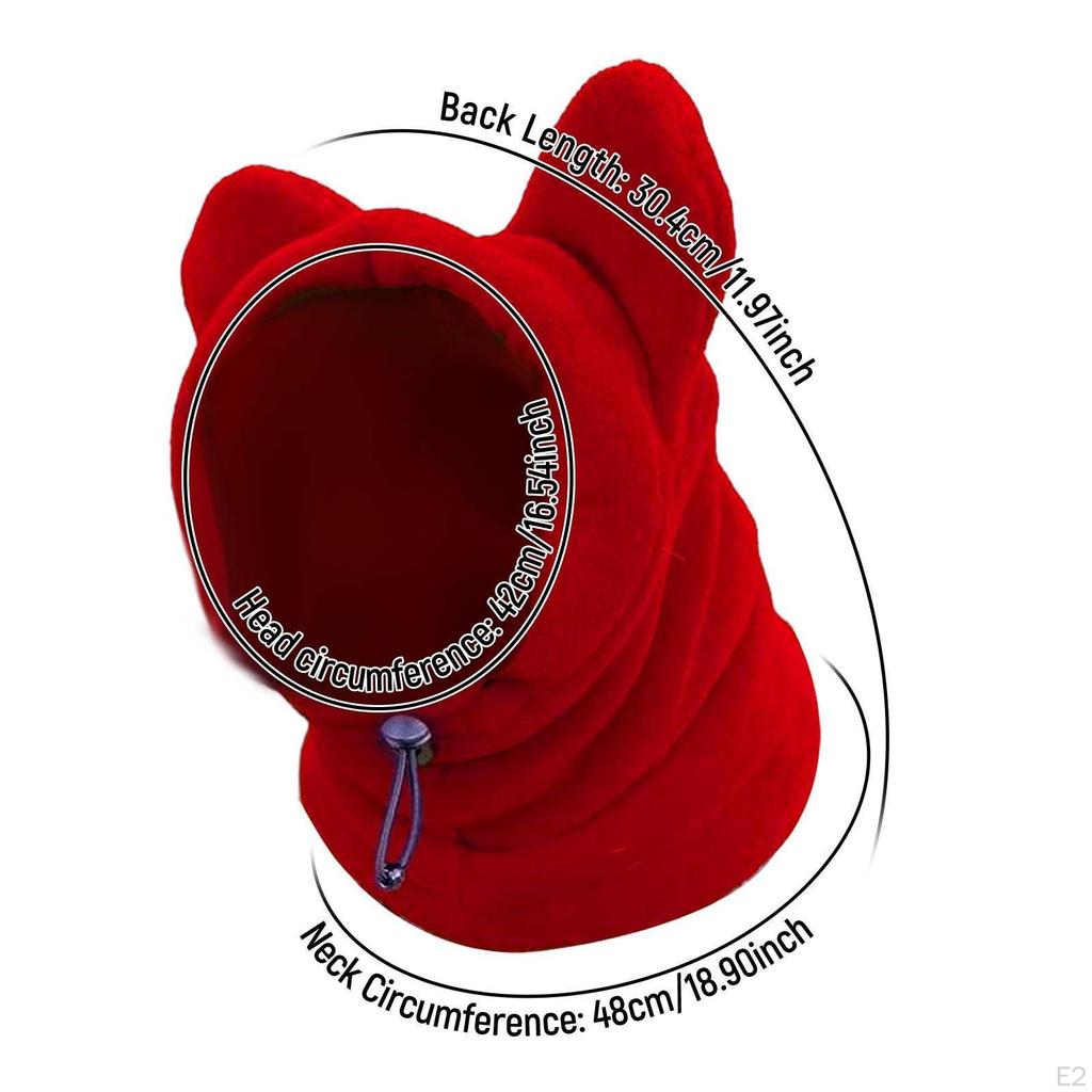 Winter Pet Hat Dog Hood Warm Noise Protection Fleece Ears Cover Cold Weather Caps for