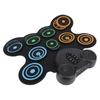 Electronic Drum Set With Dual Speaker USB Rechargeable Portable Roll Up Electric Drum Pad Kit for