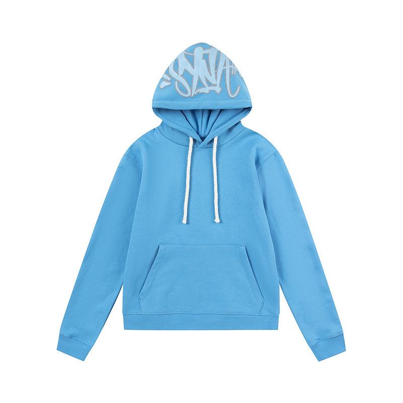 SynaWord American Trendy Brand Loose Sweater Hoodie Sweatpants Y2K Men's and Women's Hip-hop Street Couple Casual Suit