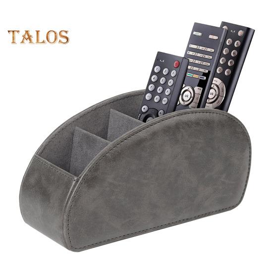 

Ящик для хранения пульта дистанционного управления с 5 отделениями, большой вместимостью, органайзер для хранения пульта дистанционного управления, держатель для ручек серый