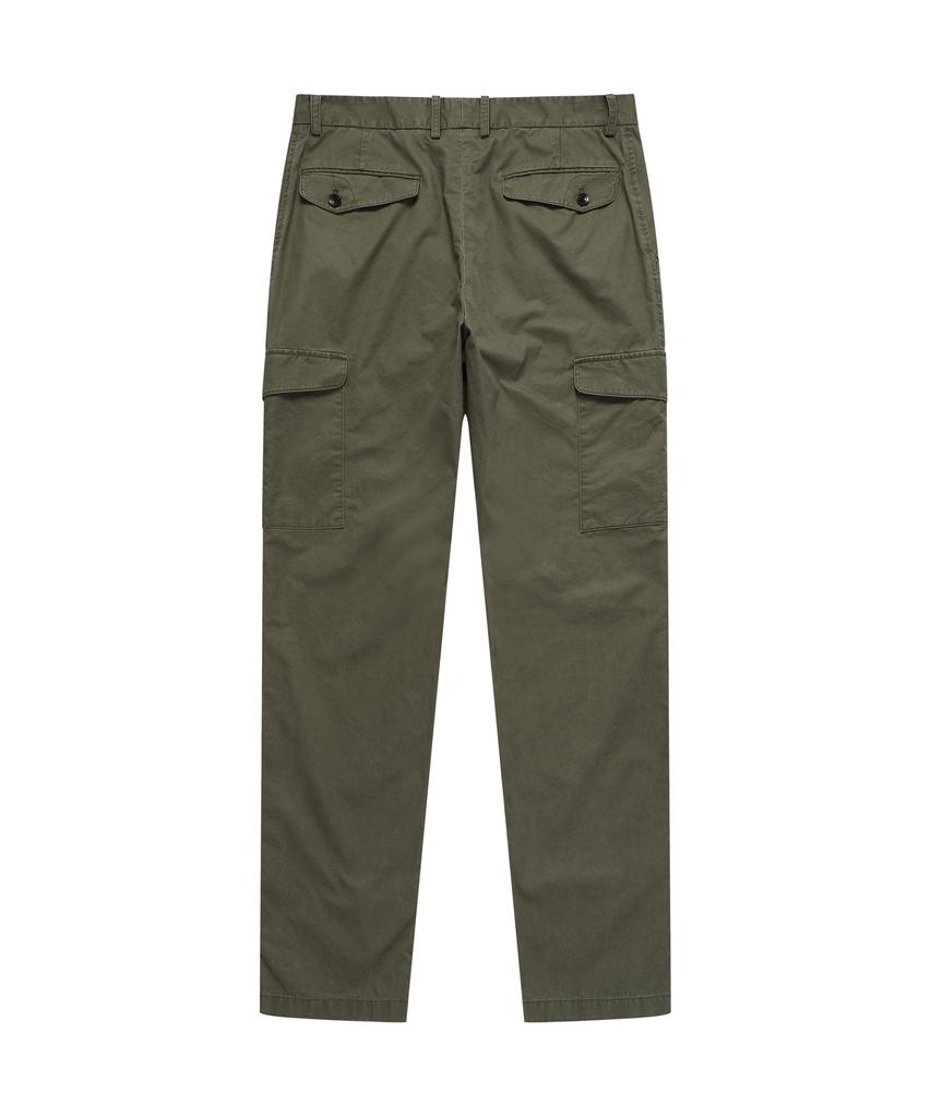 SOLEW Bio-Washed Cargo Chino Pants_Grayish Khaki