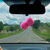 Dice Car Ornament, Autophagy Dice - 1 Pair Plush Car Interior Dice | Soft